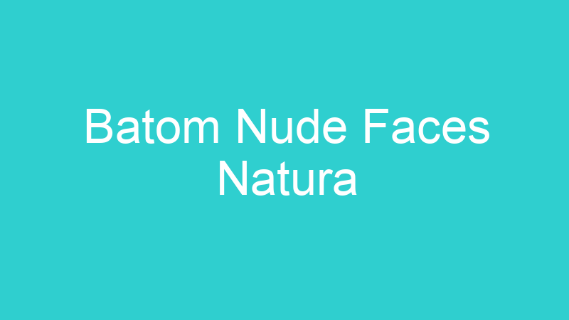 Batom Nude Faces Natura