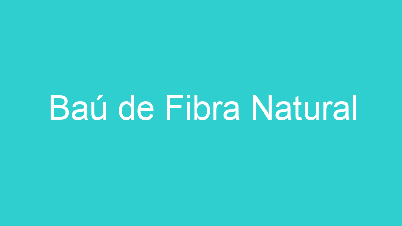 Baú de Fibra Natural