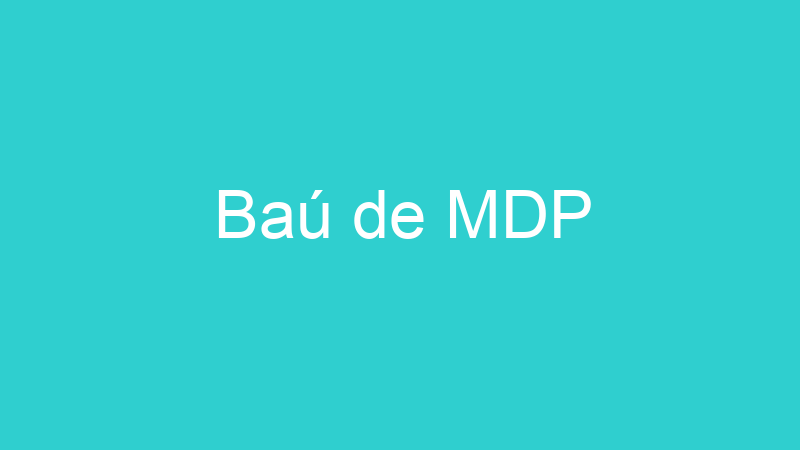 Baú de MDP