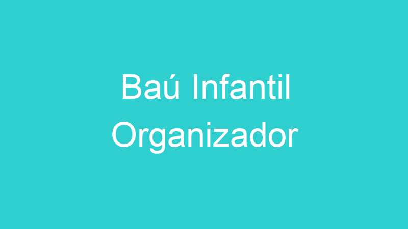 Baú Infantil Organizador