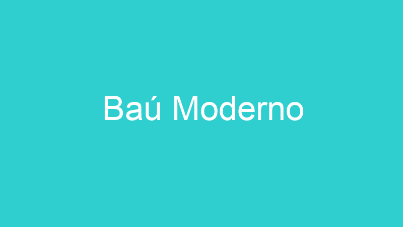 Baú Moderno