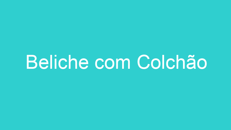 Beliche com Colchão