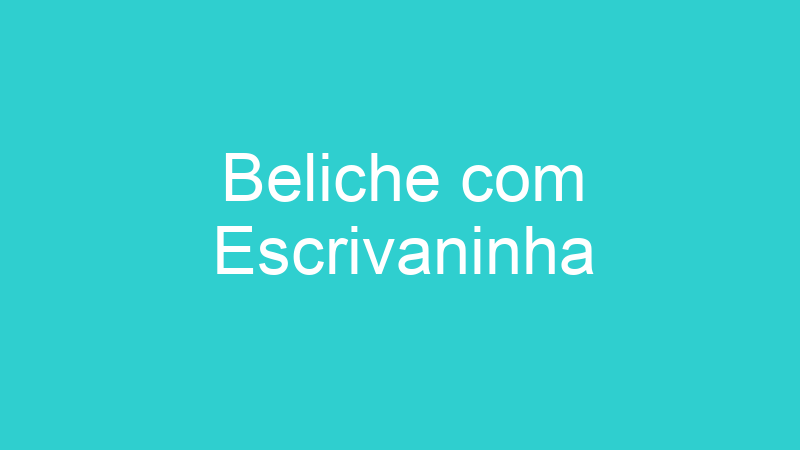 Beliche com Escrivaninha