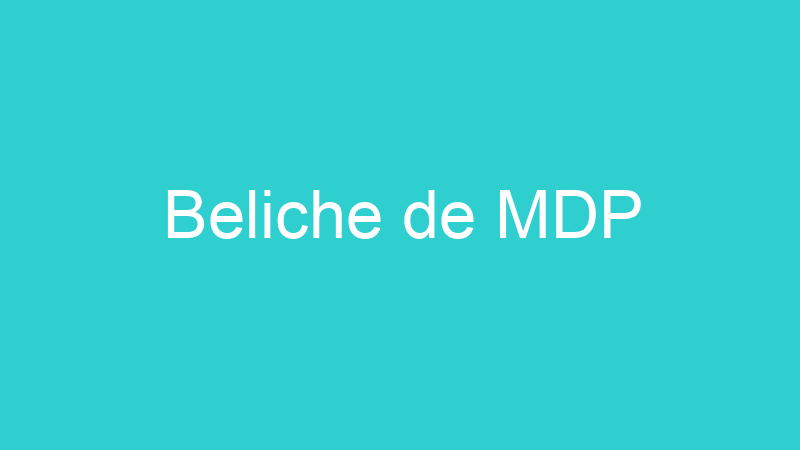 Beliche de MDP