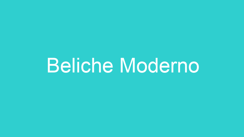 Beliche Moderno