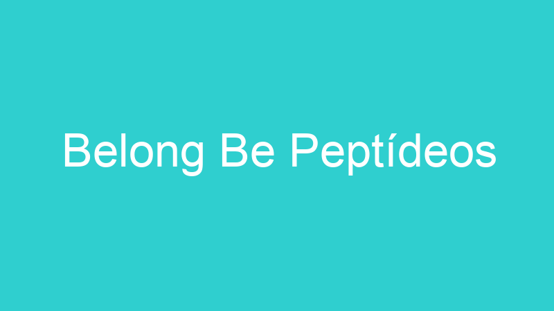 Belong Be Peptídeos