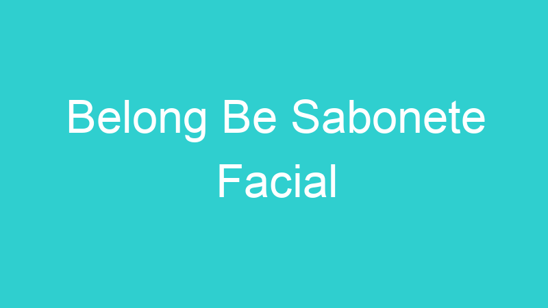 Belong Be Sabonete Facial