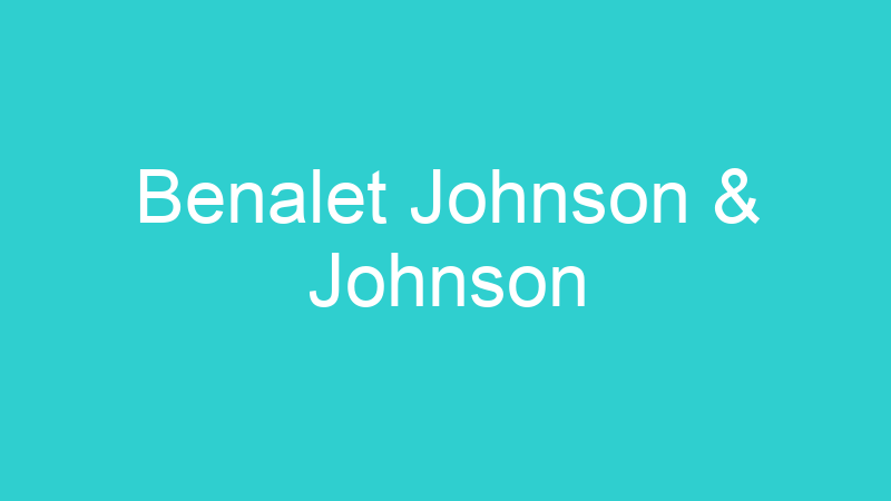Benalet Johnson & Johnson