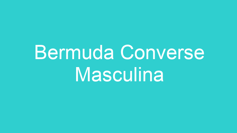 Bermuda Converse Masculina