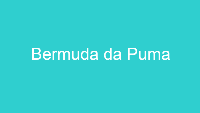 Bermuda da Puma