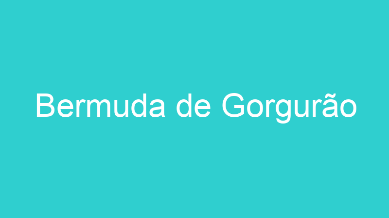 Bermuda de Gorgurão