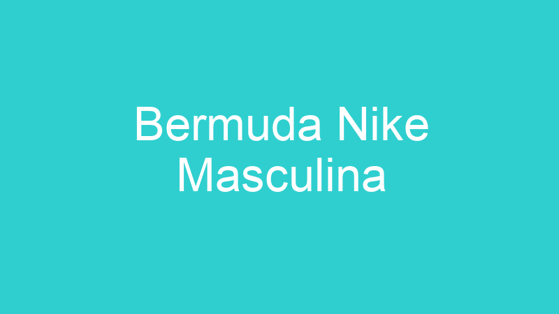 Bermuda Nike Masculina