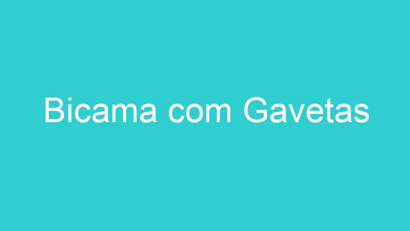 Bicama com Gavetas
