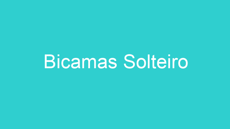 Bicamas Solteiro