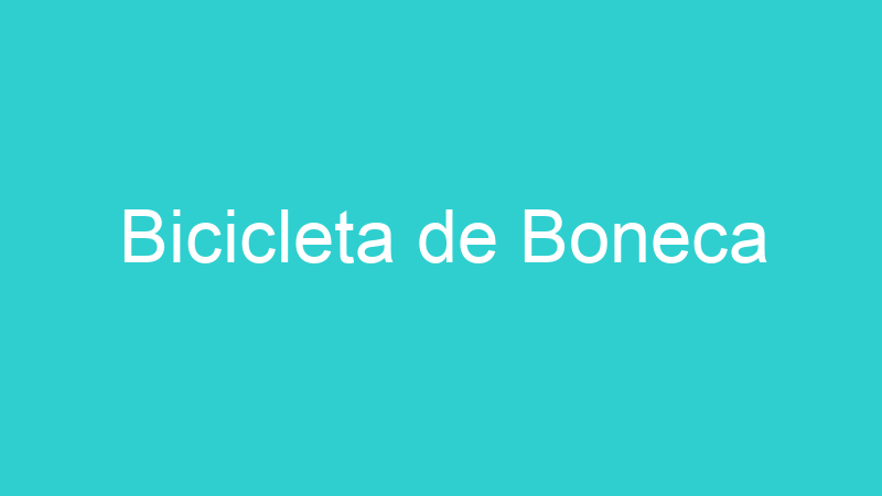 Bicicleta de Boneca