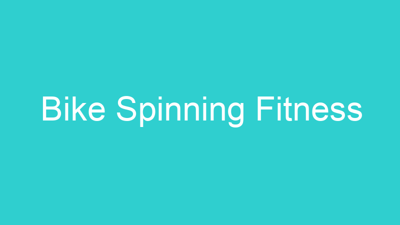 Bike Spinning Fitness