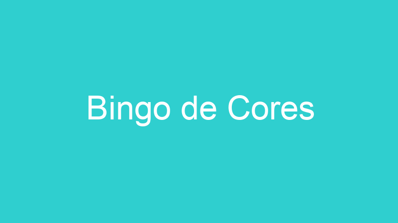 Bingo de Cores