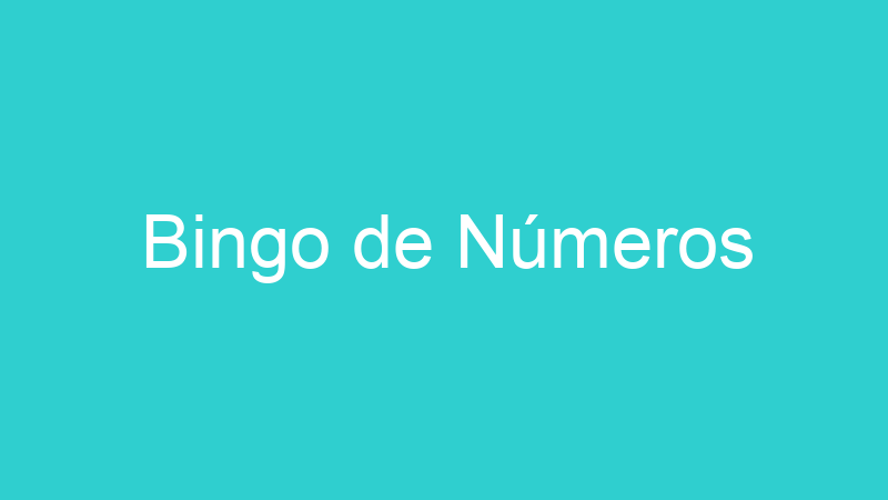Bingo de Números