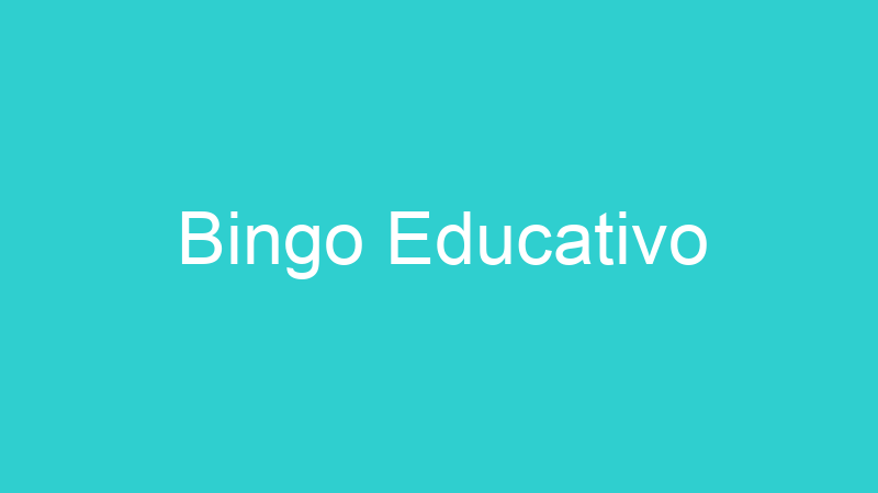 Bingo Educativo