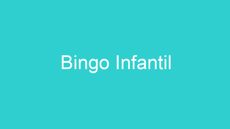 Bingo Infantil
