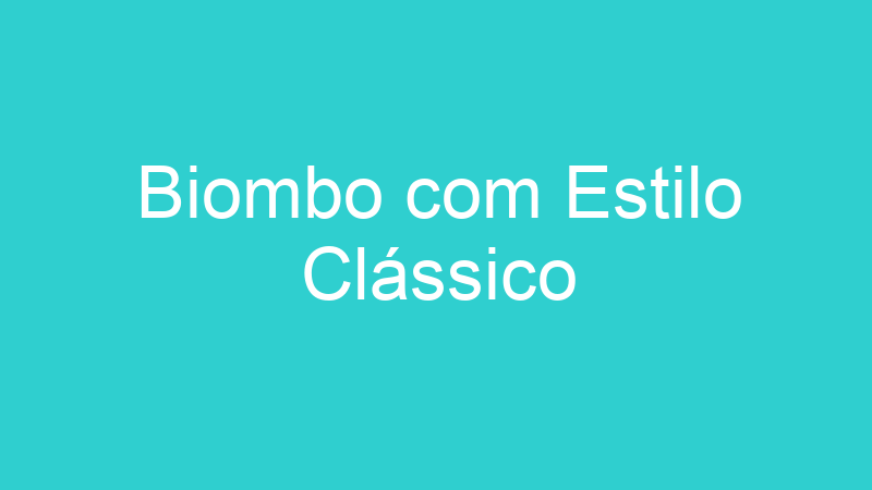 Biombo com Estilo Clássico