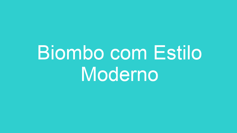 Biombo com Estilo Moderno