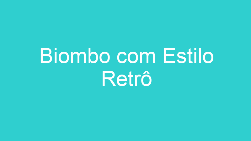 Biombo com Estilo Retrô