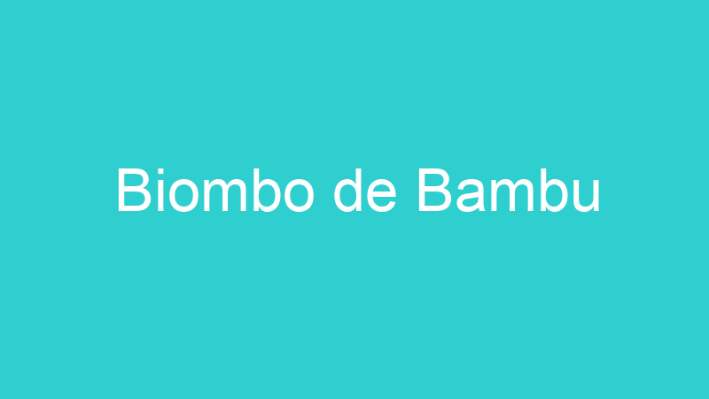 Biombo de Bambu