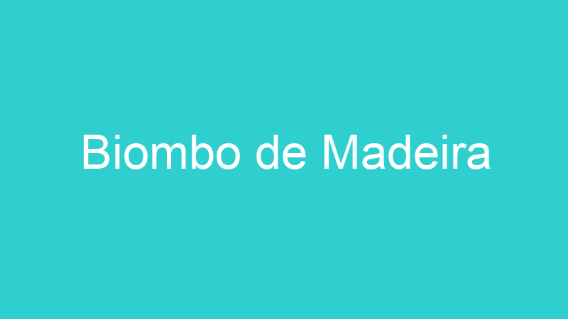 Biombo de Madeira