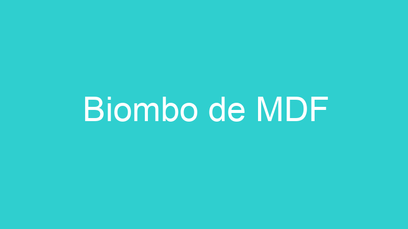 Biombo de MDF