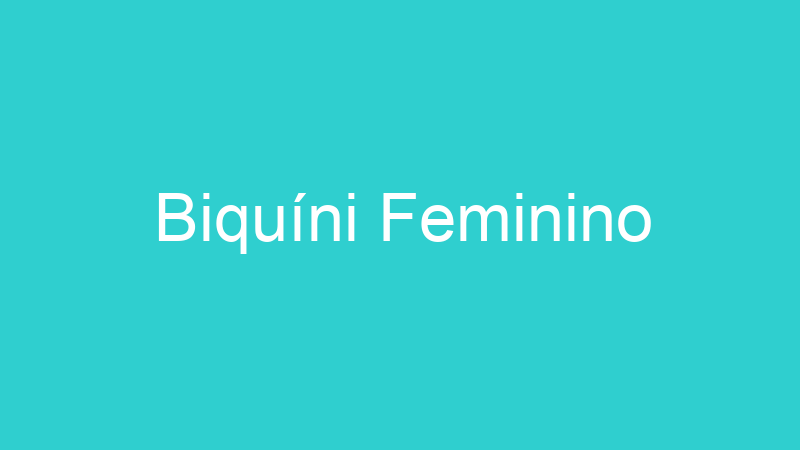 Biquíni Feminino