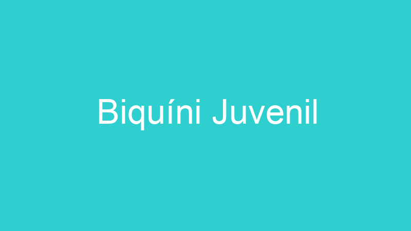 Biquíni Juvenil