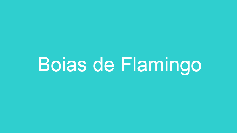 Boias de Flamingo