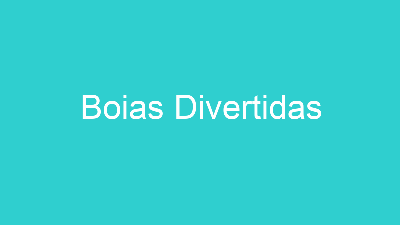 Boias Divertidas