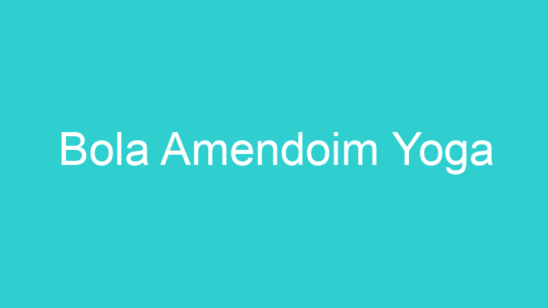 Bola Amendoim Yoga