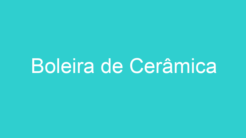 Boleira de Cerâmica