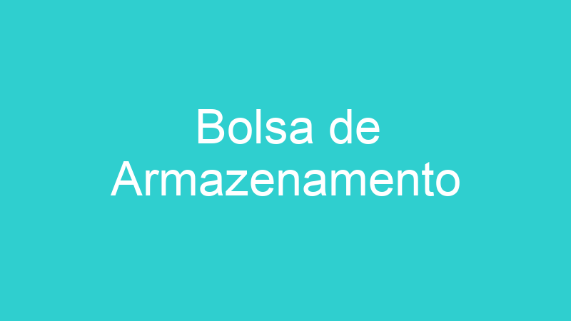Bolsa de Armazenamento