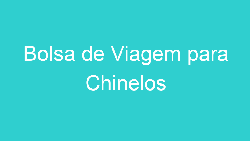 Bolsa de Viagem para Chinelos