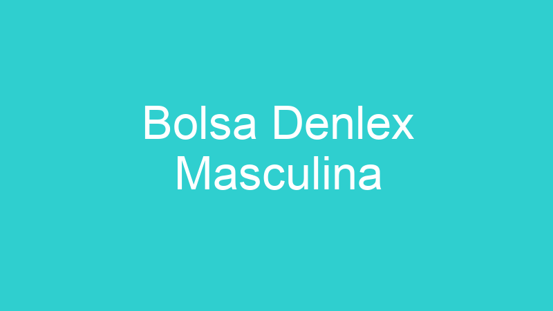 Bolsa Denlex Masculina
