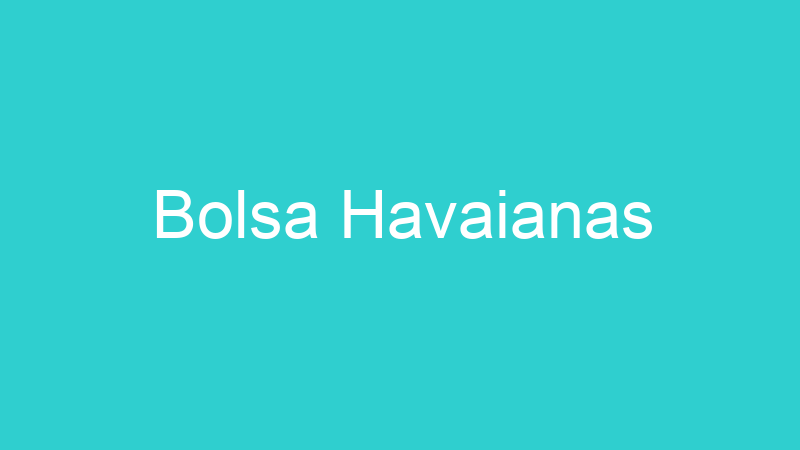 Bolsa Havaianas