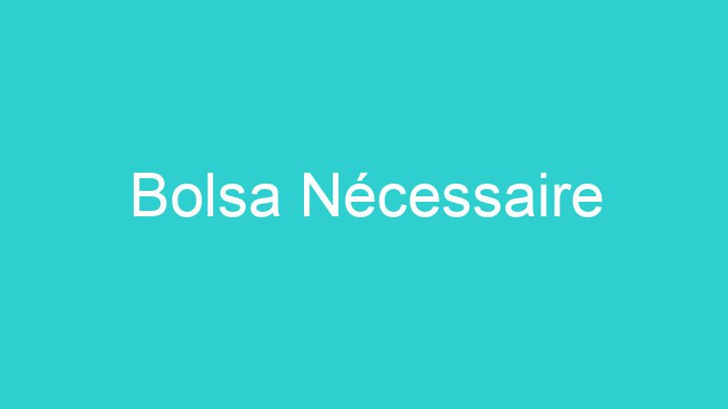 Bolsa Nécessaire