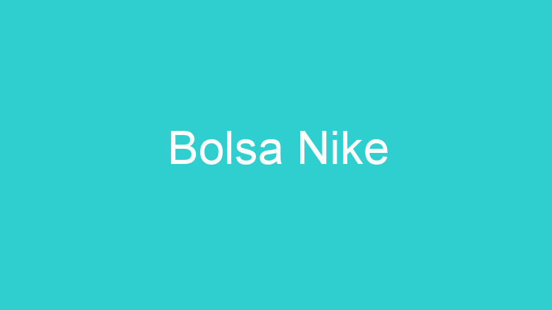Bolsa Nike