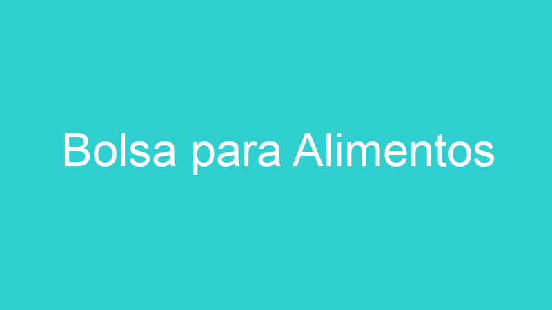 Bolsa para Alimentos