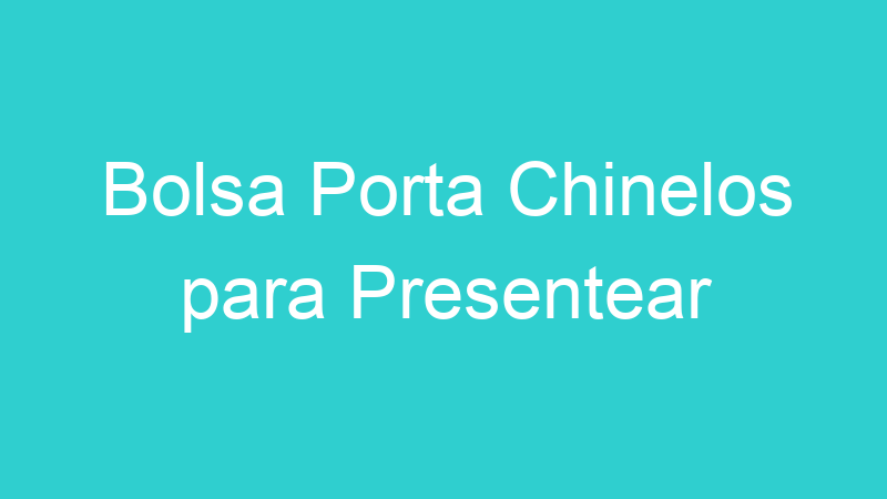 Bolsa Porta Chinelos para Presentear