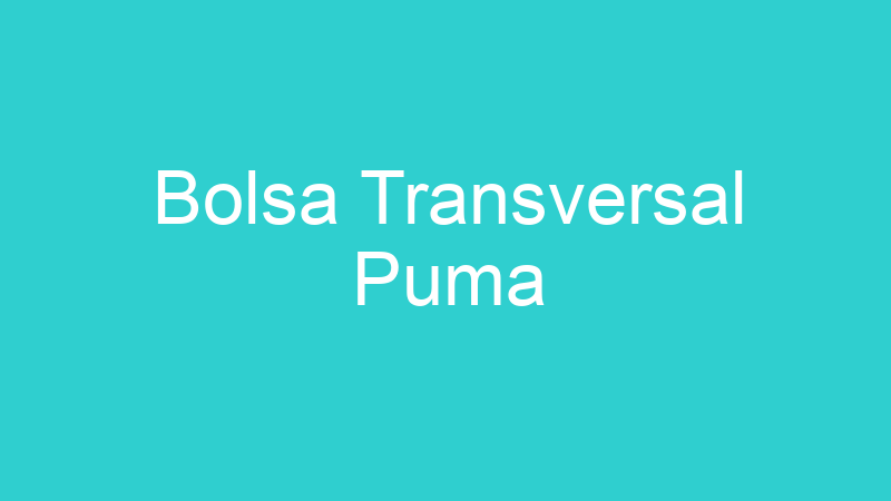 Bolsa Transversal Puma