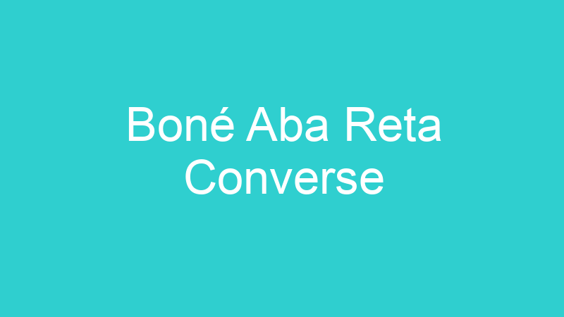 Boné Aba Reta Converse