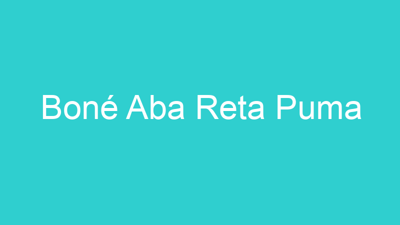 Boné Aba Reta Puma
