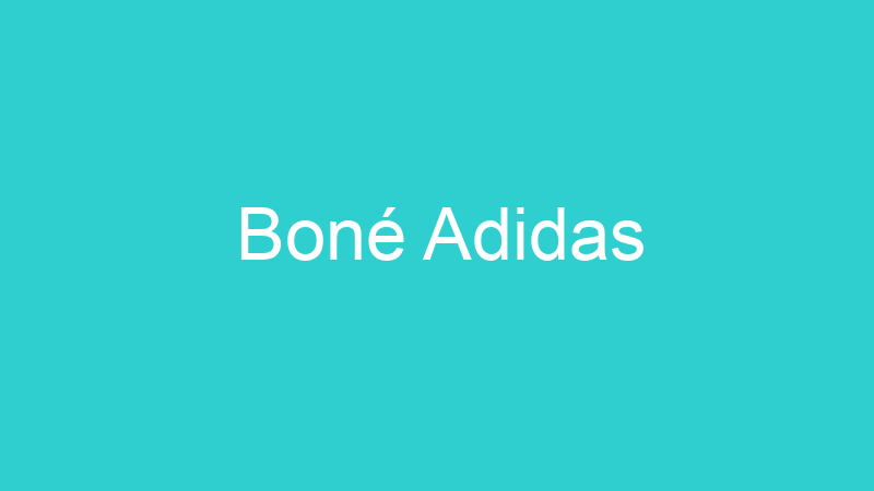 Boné Adidas