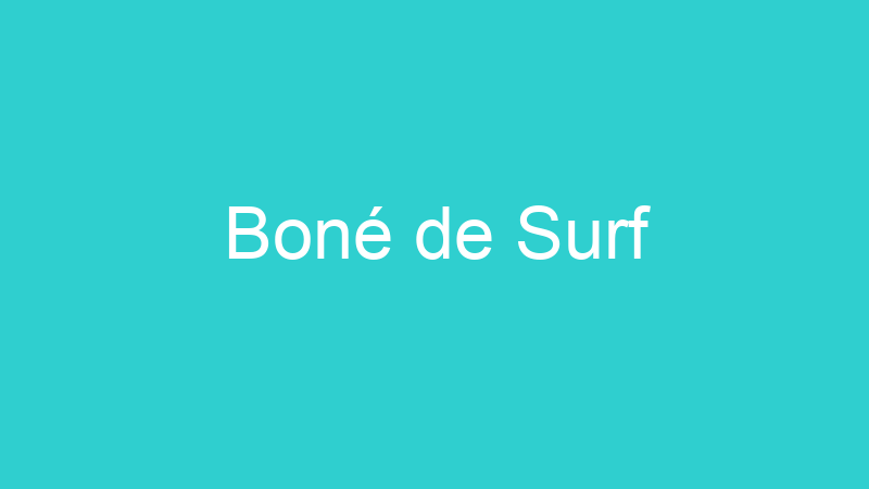 Boné de Surf
