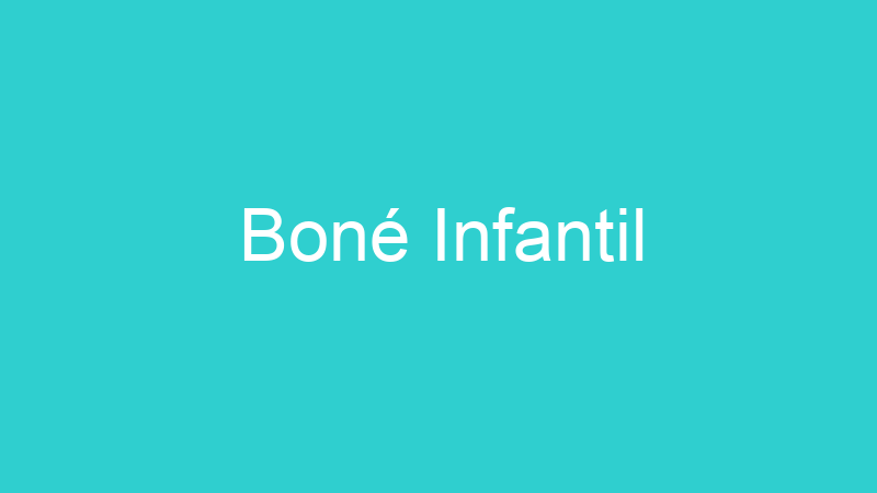 Boné Infantil